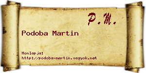 Podoba Martin névjegykártya