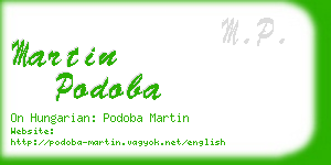 martin podoba business card